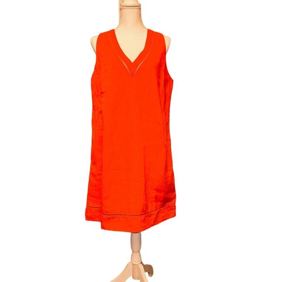 Gap - Hula Red linen Shift Dress, size LP, NWT - Picture 12 of 15